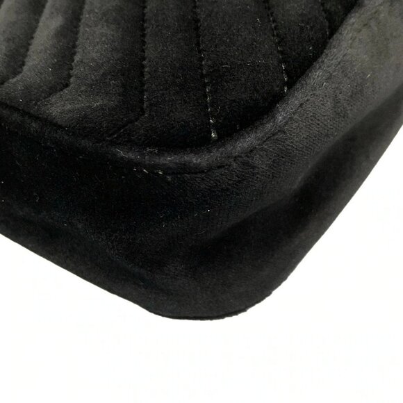 Auth GUCCI GG Marmont Quilting Small Shoulder Bag 443497 Black Velour - Picture 4 of 16